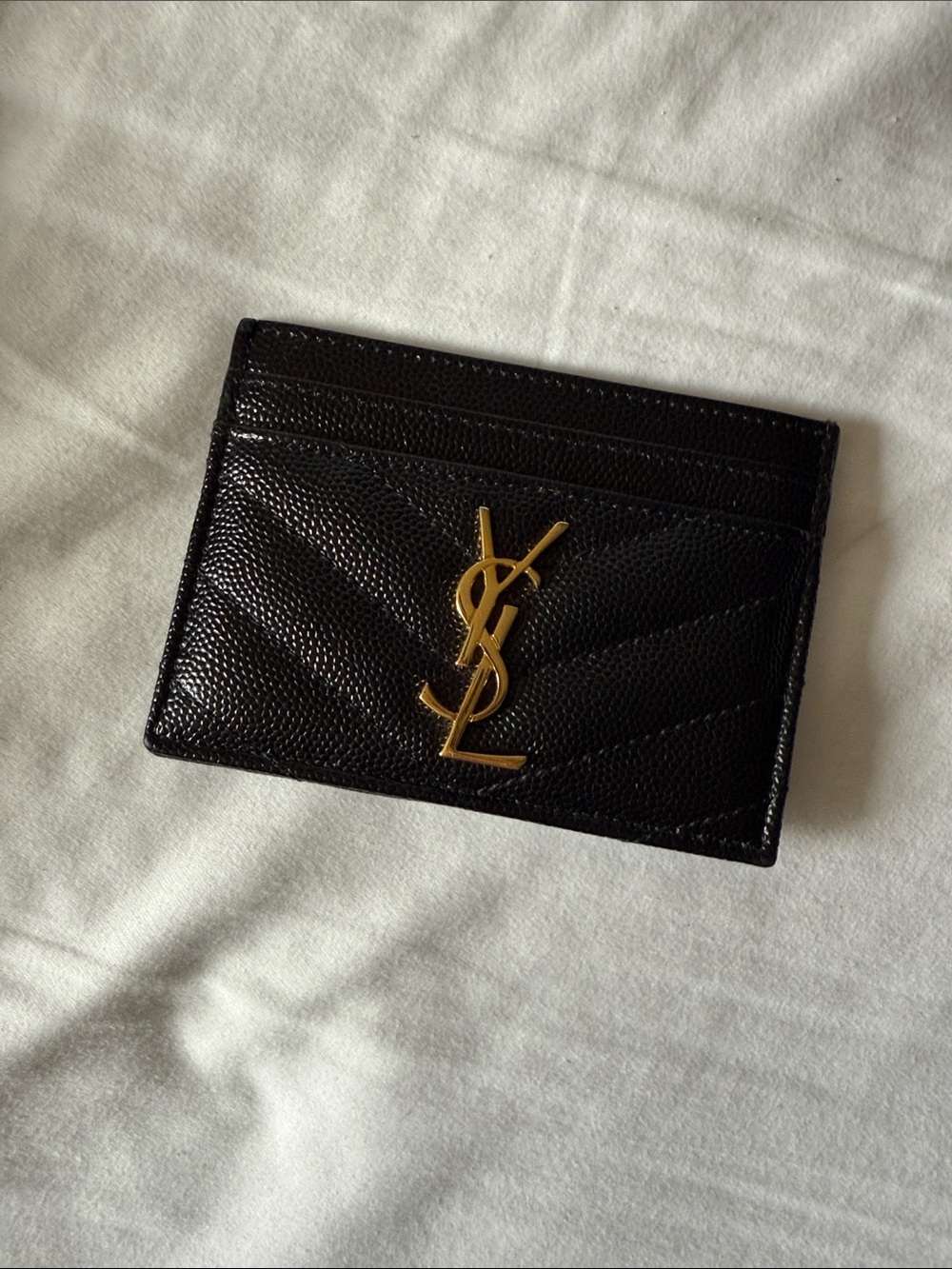Saint Laurent Black Quilted Lou Camera Bag + Card Holder with Zoomoni organizer - Picture 10 of 15